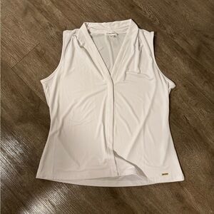 Calvin Klein White V Neck
